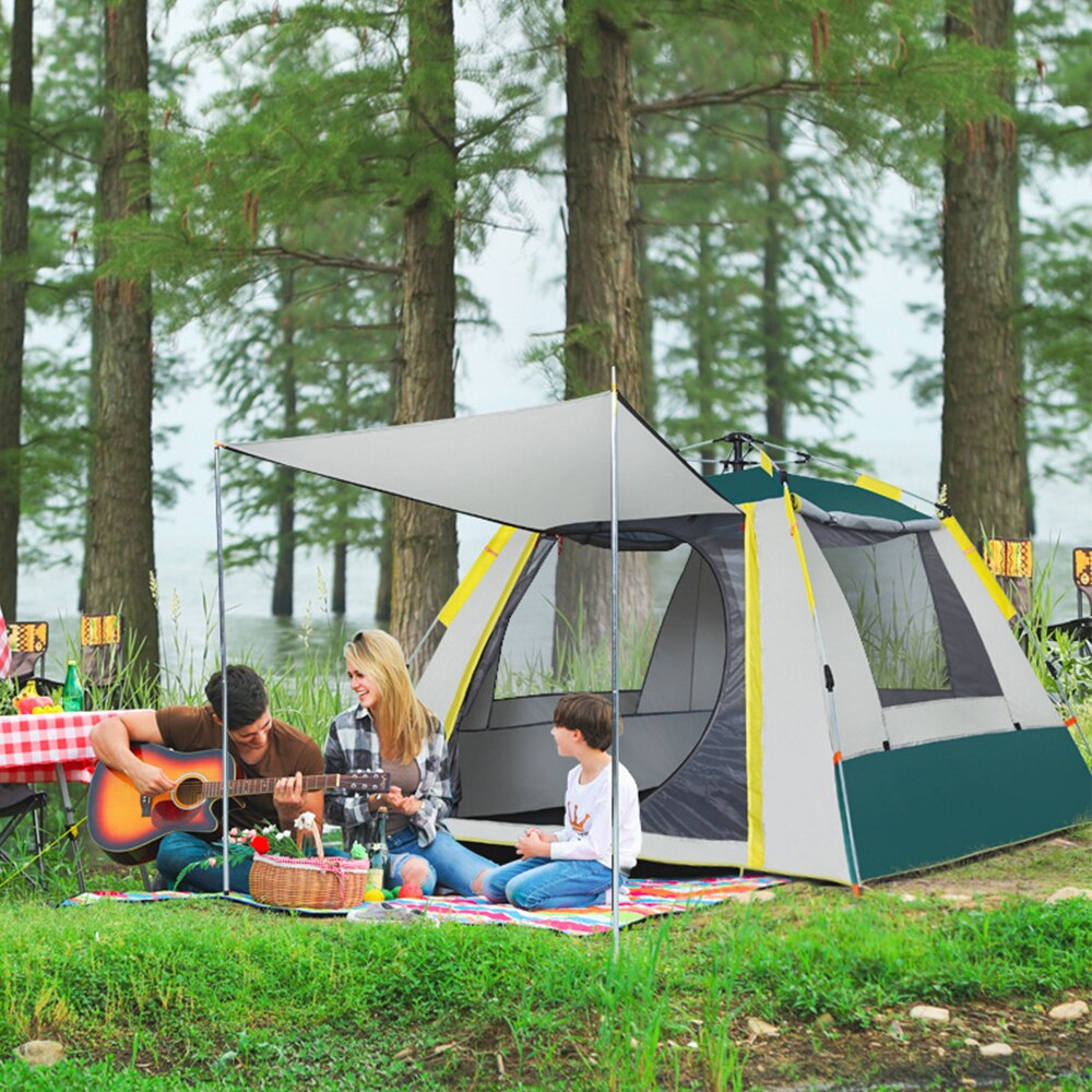 Cheap Goat Tents TANXIANZHE 4P Backpacking Camping Tent Double Layer Waterproof Automatic Portable Outdoor Tent For 4 Season Tents 